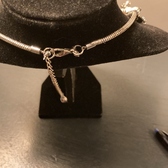 Metallic Two Strand Necklace - Picture 2 of 3